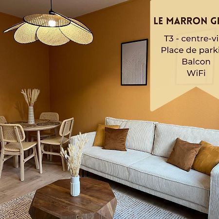 Le Marron Glace - T3 + Parking Montluçon Eksteriør billede